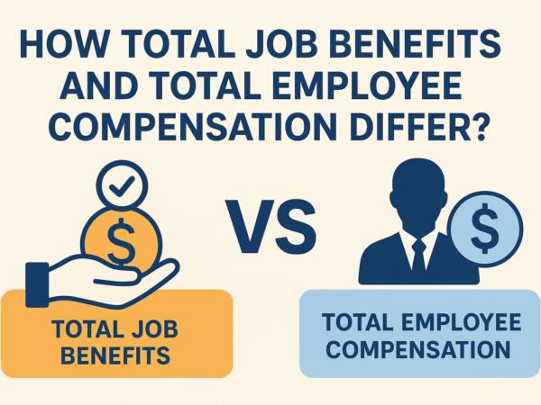 total job benefits and total employee compensation